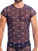 L'Homme Charlemagne: T-Shirt, navy/gold