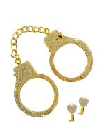 TABOOM Luxury Diamond Wrist Cuffs: Handschellen, gold