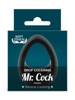 Mr. Cock Drop: Silikon-Penisring, schwarz