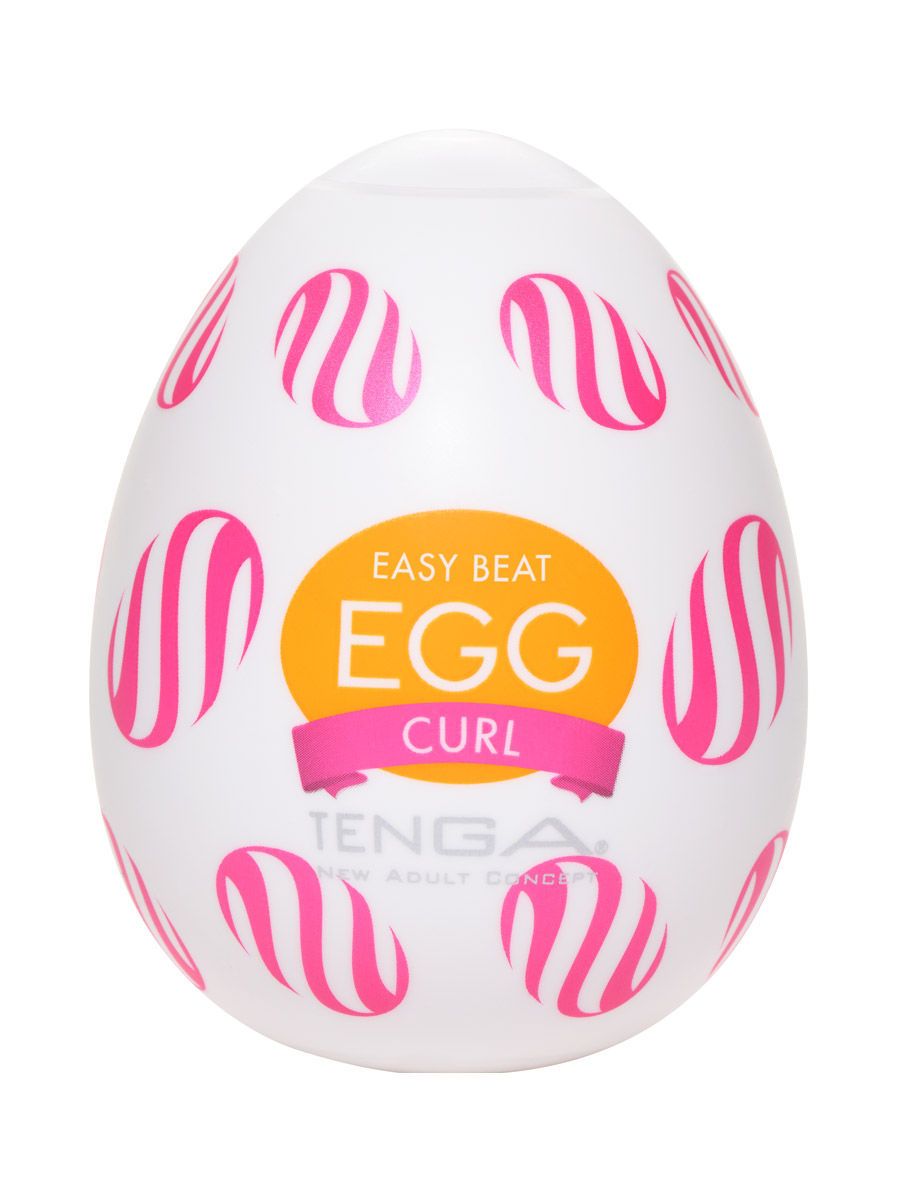 Tenga Egg Easy Beat Curl: Einmal-Masturbator, weiß