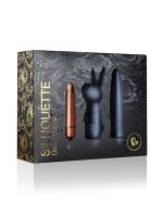 Rocks-Off Silhouette Dark Desires Kit: Vibro-Bullet-Set 3-teilig, schwarz/gold