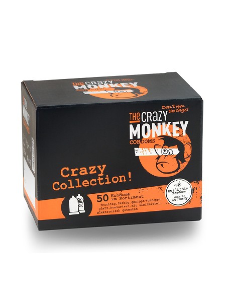 The Crazy Monkey Crazy Condoms Collection 50er Pack