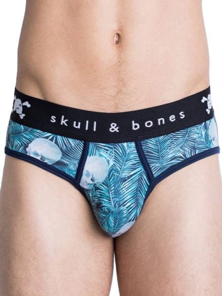 Skull & Bones Palm: Brief, blau