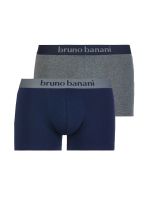 Bruno Banani Flowing: Short 2er Pack, navy//graumelange