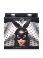Master Series Bad Bunny: Leder-Kopfmaske, schwarz