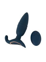 ANOS RC Thrusting Butt Plug: Vibro-Analplug, blau