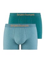 Bruno Banani Denim Fun: Short 2er Pack, mint//jadegrün melange