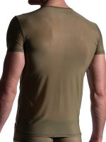 MANSTORE M2193: V-Neck-Shirt, olive