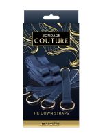 Bondage Couture Tie Down Straps: BDSM-Fesselriemen, blau