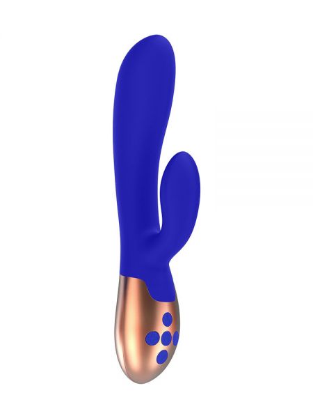 Elegance Exquisite: G-Punkt-/Bunny-Vibrator mit Wärmefunktion, blau