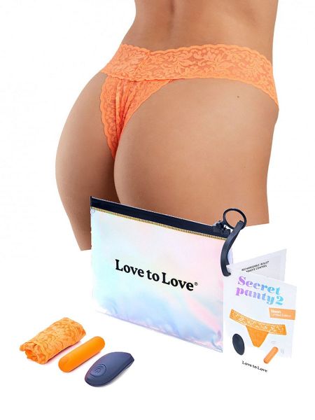 Love to Love Secret Panty 2: Vibro-String, orange