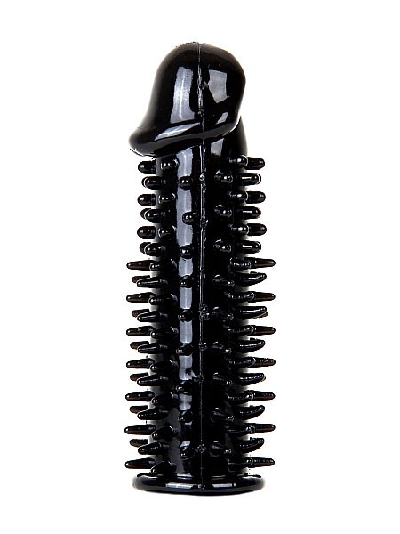 Realistic Spiky Penis Extension: Penishülle, schwarz