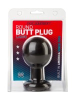 Round Butt Plug Large: Analplug, schwarz