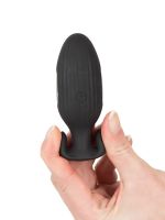XOUXOU Vibrating E-Stim Butt Plug: Elektrosex-Analplug, schwarz