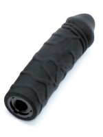 Silikon-Dildo für Strap-On (17cm), schwarz