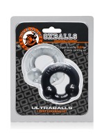 Ultraballs 2er Set Penisringe, schwarz/transparent