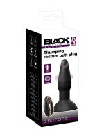 Black Velvets Thumping Rectum Butt Plug: Vibro-Analplug, schwarz