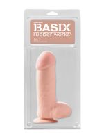 Basix Rubber Works Big 7“: Naturdildo, hautfarben