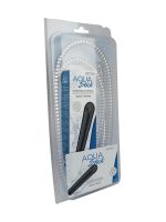 Aqua Stick: Alu-Intimduschstab mit Schlauch, schwarz