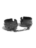 Sex & Mischief Shadow Fur Handcuffs: Handfesseln, schwarz