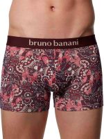 Bruno Banani Indo Elephant: Boxershort 2er Pack, bordeaux/cherry print//cherry