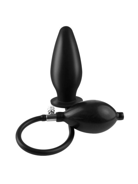 Anal Fantasy Inflatable Silicone Plug: Analplug, schwarz