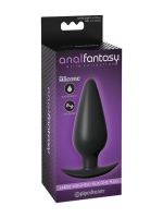 Anal Fantasy Large Weighted Silicone Plug: Analplug, schwarz