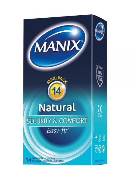 Manix Natural: Kondome 14er Pack, Vanille/transparent
