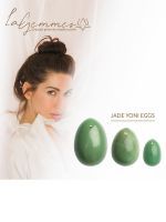LaGemmes Yoni Egg Set: Liebes-Ei 3er-Set Jade, grün