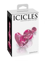 Icicles No 75: Glas-Analplug, rosa