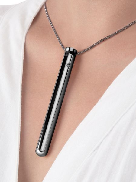 Le Wand Necklace Vibe: Vibrator-Halskette, schwarz