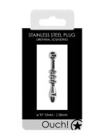 Ouch! Stainless Steel Plug 58mm: Edelstahl-Penisplug