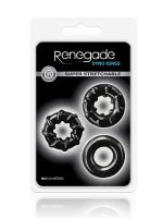 Renegade Dyno Rings: Penisring 3er Set, schwarz