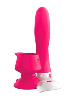 Threesome Wall banger deluxe: Vibrator, pink