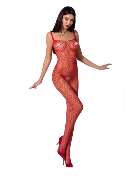 Passion BS071: Ouvert-Catsuit, rot