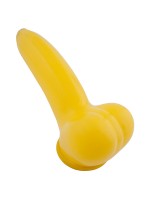 Toylie Banane: Latex-Penis-Hodenhülle (13cm), gelb