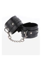 TABOOM Wrist Cuffs: Kunstleder-Handfesseln, schwarz