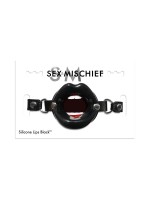 Sex & Mischief Silicone Lips Black: Ringknebel, schwarz