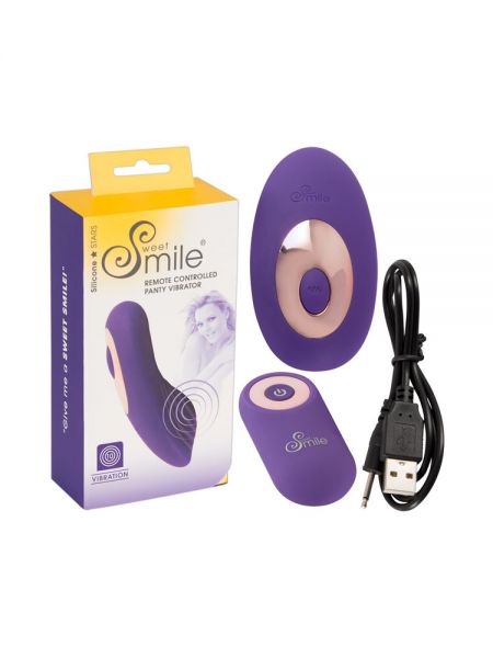Sweet Smile Pantyvibrator: Auflegevibrator, lila