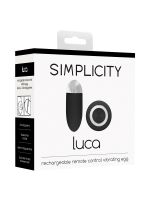 Simplicity Luca: Vibro-Ei mit Fernbedienung, schwarz
