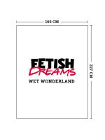 Fetish Dreams Wet Wonderland: Laken, schwarz