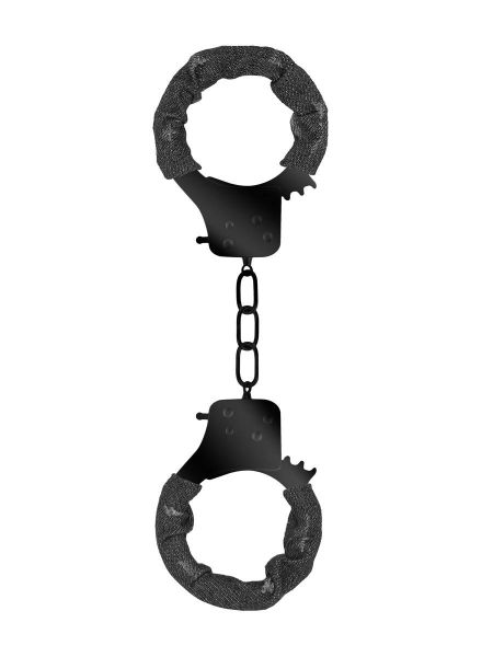 Ouch! Denim Metal Handcuffs: Handschellen, jeans-schwarz