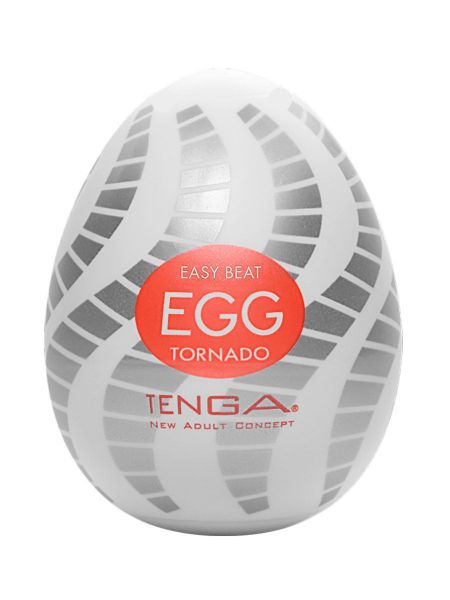 Tenga Egg Easy Beat Tornado: Einmal-Masturbator, weiß