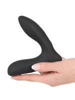 XOUXOU Inflatable Vibrating P-Plug: Vibro-Analplug, schwarz