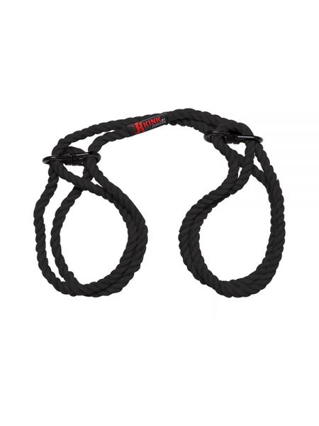 Kink Hogtied Bind &amp; Tie Hamp Cuffs: Bondage-Seil-Fessel, schwarz