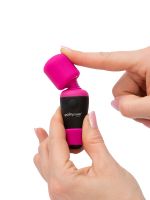 Palm Power Pocket: Mini-Massagestab, schwarz/pink