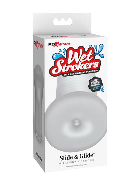 PDX Wet Strokers Slide &amp; Glide: Masturbator, transparent