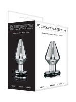 ElectraStim Maxi: Elektro-Analplug, silber/schwarz
