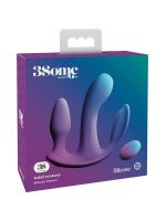 Threesome total ecstasy: Vibrator mit Klitorisstimulator und Analplug, lila