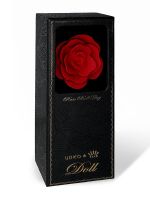 Zalo Rose Ball Gag: Mundknebel Rose, rot/schwarz